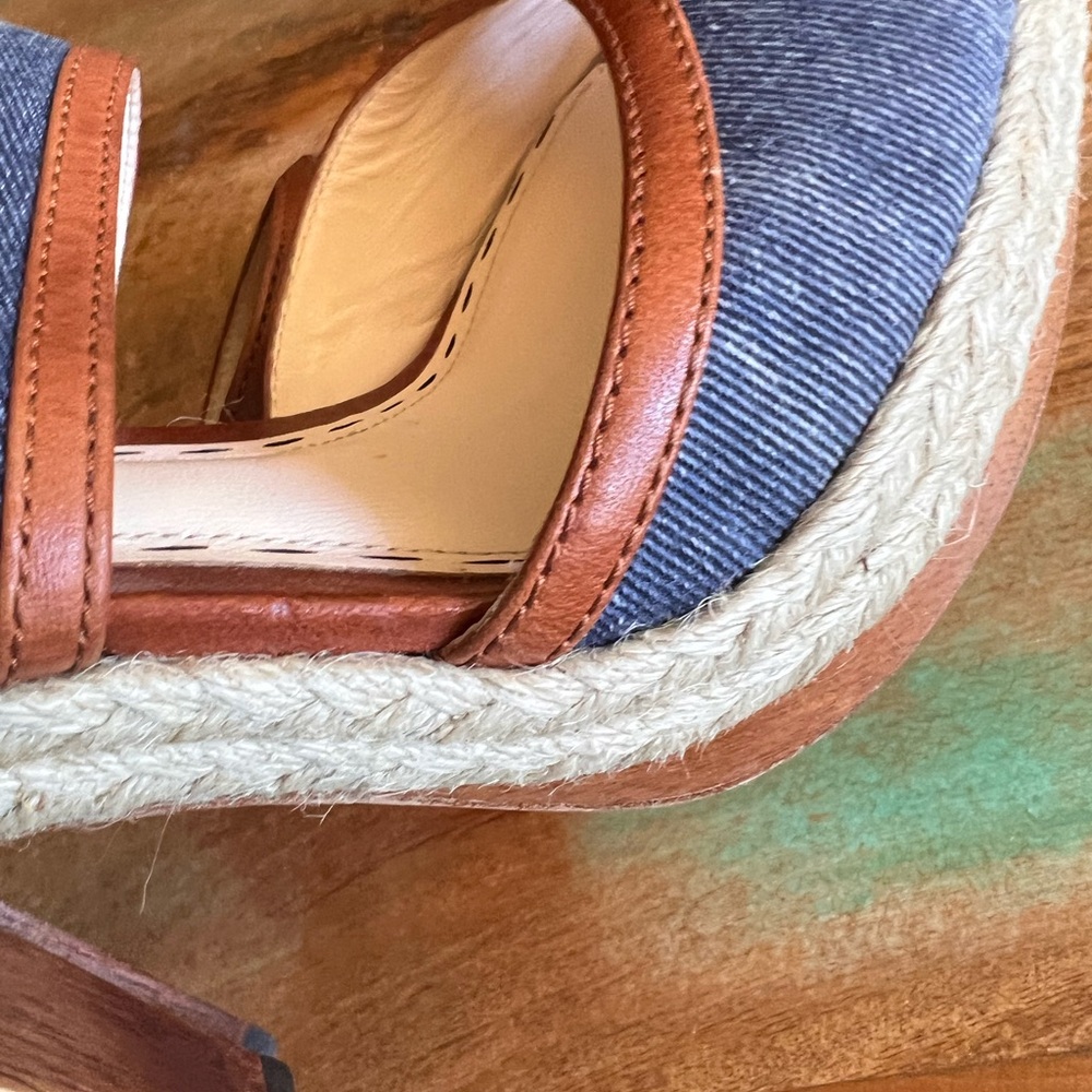 👠 🚨 Coach Denim Espadrille Heels | Size 6 🚨 - Picture 3 of 10